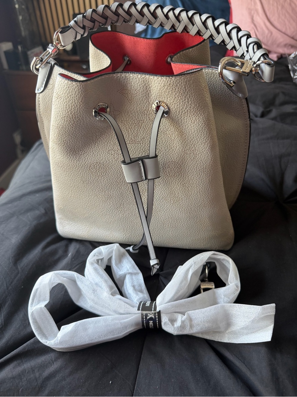Drawstring Bucket Bag - Picture 2 of 11